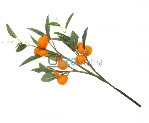 Гілка декоративна з плодами Апельсина, 57 см (арт. 119-0 ... Гілка декоративна з плодами Апельсина, 57 см (арт. 119-0 ...