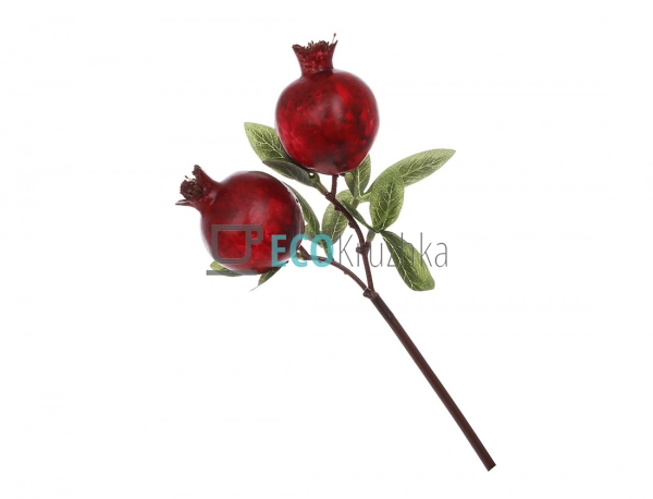 Гілка декоративна з плодами Гранату, 31 см (арт. 119-052 ...