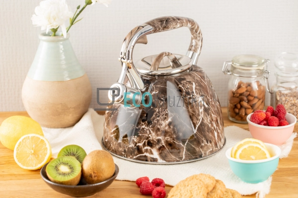 Чайник із нержавіючої сталі зі свистком 3 л Edenberg EB- ... Чайник із нержавіючої сталі зі свистком 3 л Edenberg EB- ...