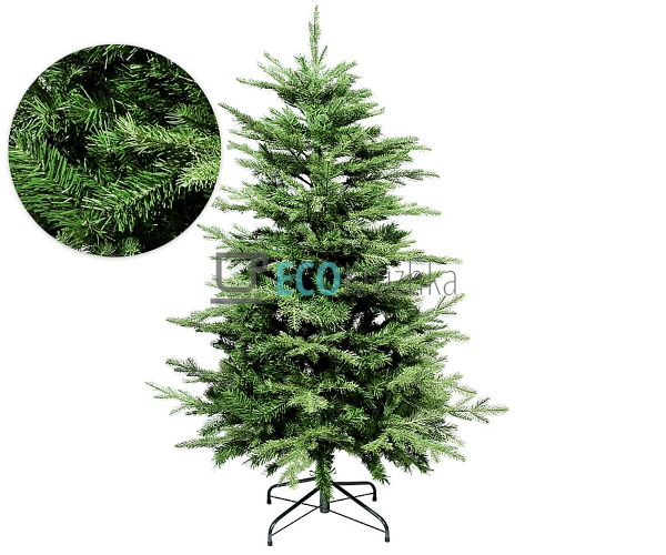 Штучна ялинка "Пані" 152 см, 1387 гілок, на металевій пі ...