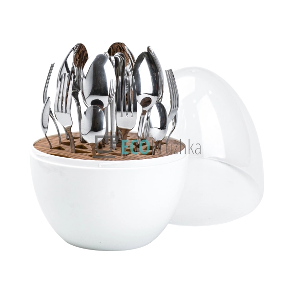 Набір столових приборів із нержавіючої сталі 24 штуки хр ... Набір столових приборів із нержавіючої сталі 24 штуки хр ...