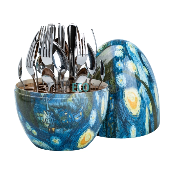 Набір столових приборів із нержавіючої сталі 24 штуки хр ... Набір столових приборів із нержавіючої сталі 24 штуки хр ...