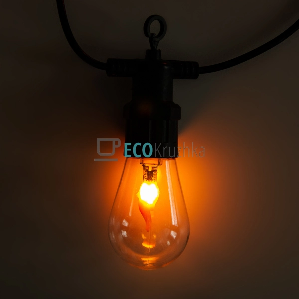 Ретро-гірлянда вулична 10 LED довжина 5 метрів, імітація ... Ретро-гірлянда вулична 10 LED довжина 5 метрів, імітація ...