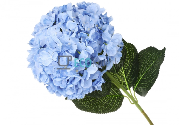 Декоративна гілка синьої гортензії 92 см знімне суцвіття ...