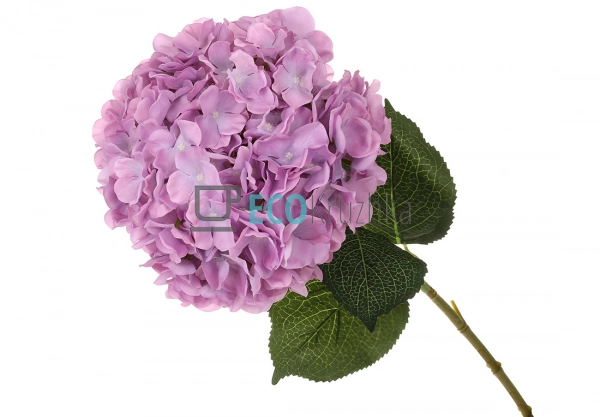 Декоративна гілка рожевої гортензії 92 см знімне суцвітт ...