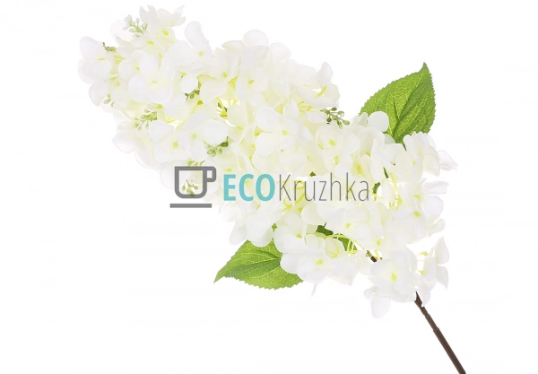 Декоративна гілка білої гортензії Бобо 90 см (137-021)