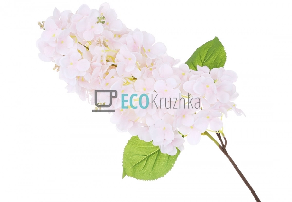 Декоративна гілка світло-рожевої гортензії Бобо 90 см (1 ...