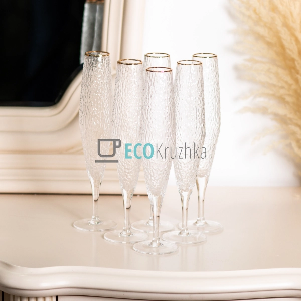 Келих для шампанського Stunning фактурних 250 мл, прозор ... Келих для шампанського Stunning фактурних 250 мл, прозор ...