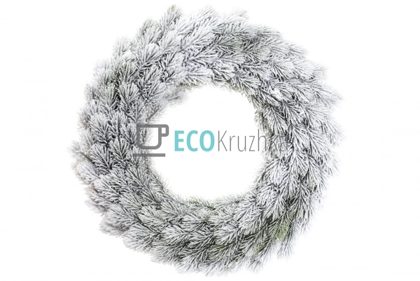 Вінок із засніженої хвої, 48 см (122-108) Вінок із засніженої хвої, 48 см (122-108)