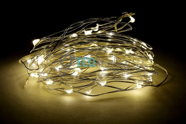 Гірлянда 60 LED, теплий білий, 1 лінія 6 м, 60 діодів, п ... Гірлянда 60 LED, теплий білий, 1 лінія 6 м, 60 діодів, п ...