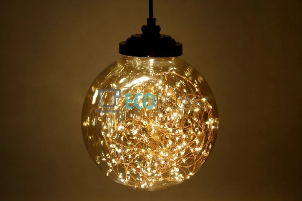 Декоративний шар 23 см з LED-гірляндою (300 LED, теплий ... Декоративний шар 23 см з LED-гірляндою (300 LED, теплий ...