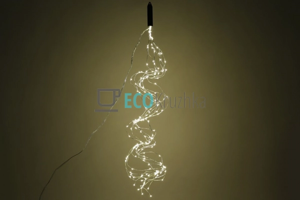 Гірлянда-пучок 160 LED, теплий білий, 10 ниток по 1,6 м, ... Гірлянда-пучок 160 LED, теплий білий, 10 ниток по 1,6 м, ...