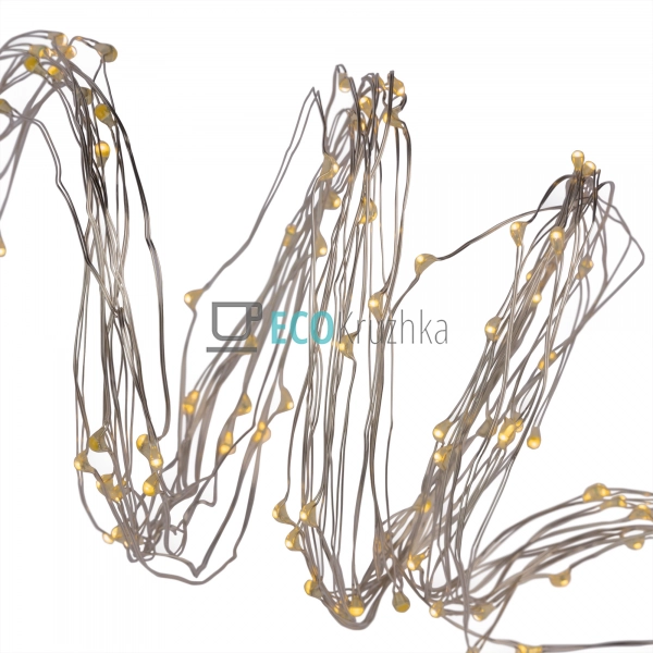 Гірлянда-пучок 200 LED, теплий білий, 10 ниток по 2 м, 2 ... Гірлянда-пучок 200 LED, теплий білий, 10 ниток по 2 м, 2 ...