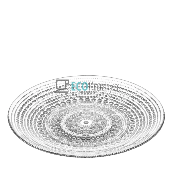 Тарілка Ardesto Verbena, 24.5см, скло, прозорий (AR5028)