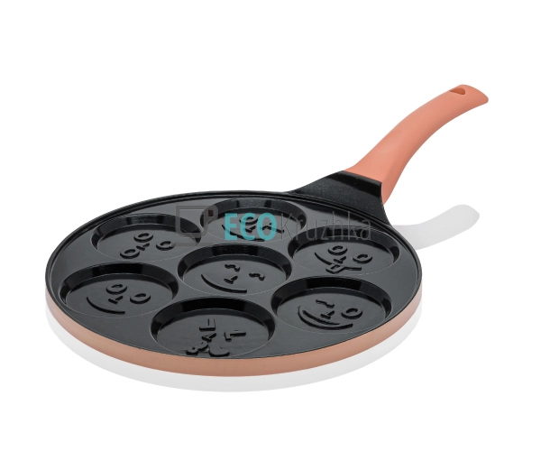 Сковорідка для млинців 26 см смайли для індукційної плит ...