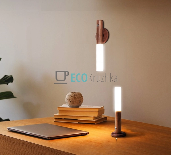 Настінний акумуляторний LED-ліхтар із датчиком руху та м ... Настінний акумуляторний LED-ліхтар із датчиком руху та м ...