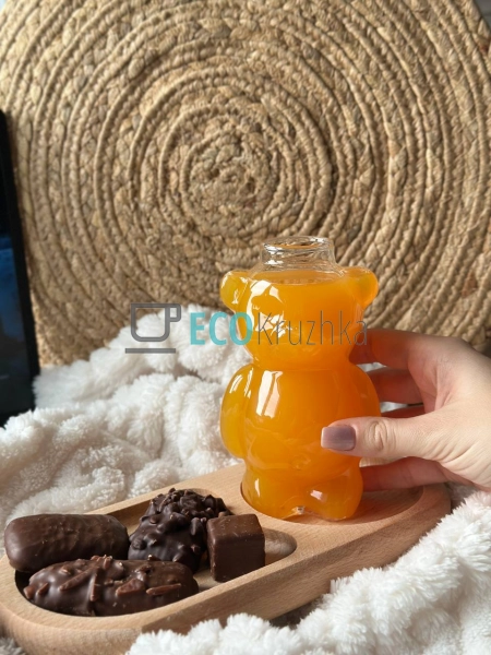 Склянка у формі Ведмедика, 320 мл (888-5) Склянка у формі Ведмедика, 320 мл (888-5)