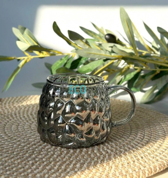 Чашка Iceberg 400 мл Сірий перламут (777-8) Чашка Iceberg 400 мл Сірий перламут (777-8)