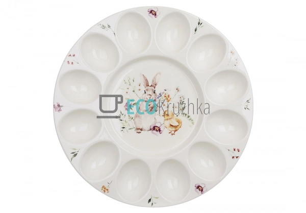Порцелянова тарілка для яєць ... Порцелянова тарілка для яєць ...