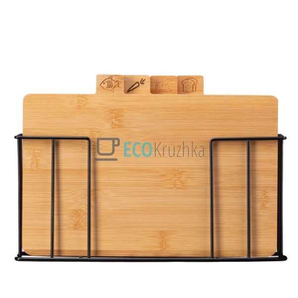 Набір дошок кухонних на підставці Ardesto Midori, 4шт, 3 ...