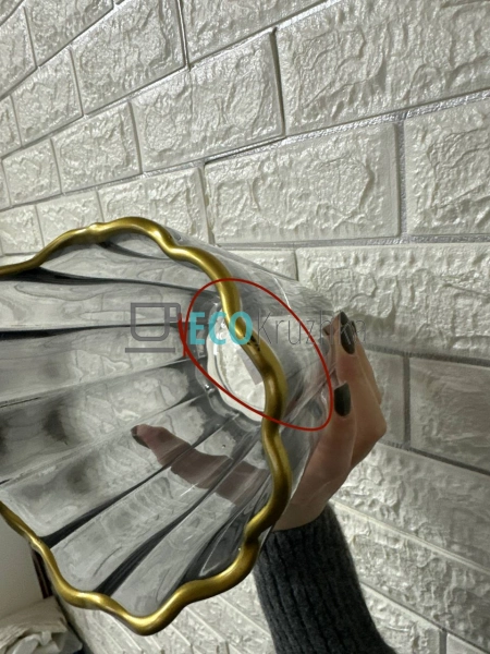 УЦІНКА ВАЗА ГЕТСБІ D11.5 Х 25СМ, ДИМЧАСТО-СІРА З ЗОЛОТОМ ... УЦІНКА ВАЗА ГЕТСБІ D11.5 Х 25СМ, ДИМЧАСТО-СІРА З ЗОЛОТОМ ...