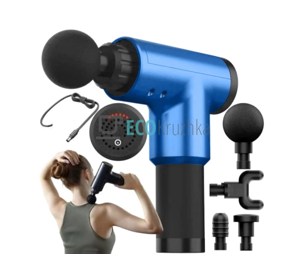 Масажер для тіла ручний, спини електричний KH-320-Blue