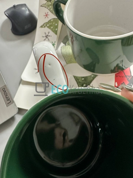 УЦІНКА НАБІР ПОРЦЕЛЯНОВИХ КУХЛІВ "ЯЛИНКА", 400 МЛ EK2153 ...