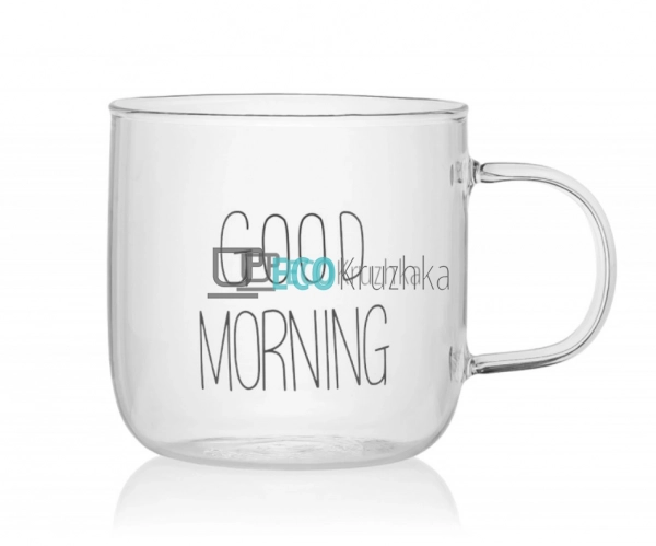 УЦІНКА ЧАШКА GOOD MORNING 350 МЛ ПРОЗОРА