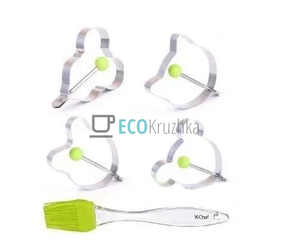 Набір форм для омлету та салатів з нержавіючої сталі з р ... Набір форм для омлету та салатів з нержавіючої сталі з р ...