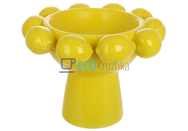 Фруктовниця порцелянова жовта на ніжці 25 см Lemon (457- ... Фруктовниця порцелянова жовта на ніжці 25 см Lemon (457- ...