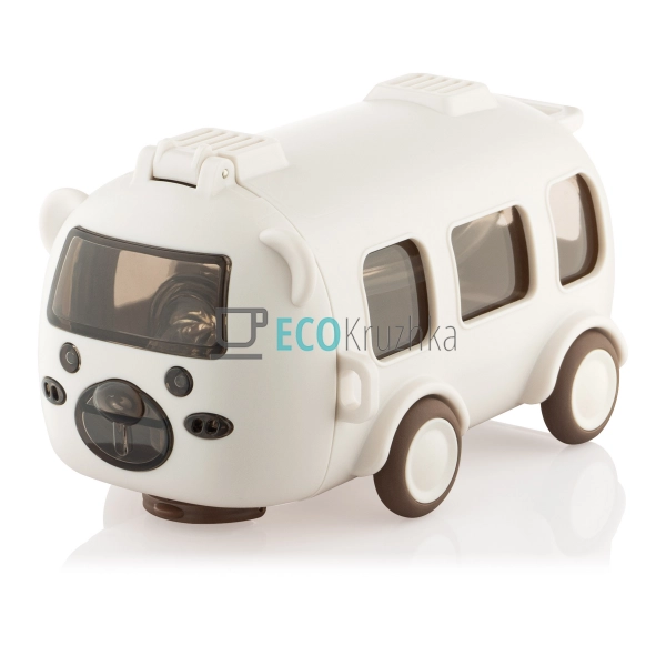 Пляшка для води Ardesto Bear Bus 500мл, пластик, білий ( ... Пляшка для води Ardesto Bear Bus 500мл, пластик, білий ( ...