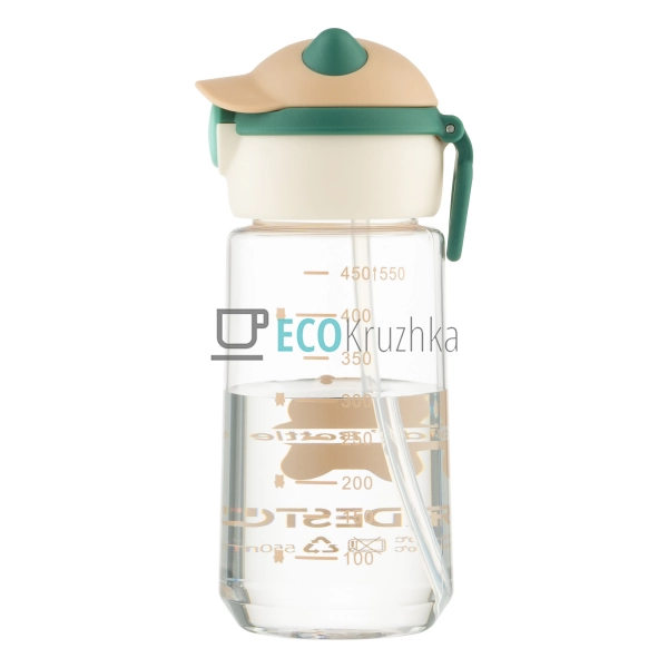 Пляшка для води Ardesto Bear 550мл, пластик, зелений (AR ... Пляшка для води Ardesto Bear 550мл, пластик, зелений (AR ...