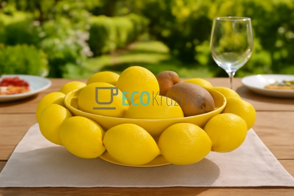 Фруктовниця порцелянова жовт ... Фруктовниця порцелянова жовт ...