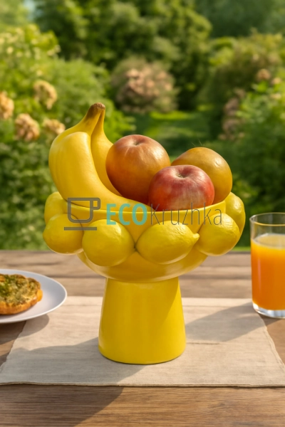 Фруктовниця порцелянова жовта на ніжці 25 см Lemon (457- ... Фруктовниця порцелянова жовта на ніжці 25 см Lemon (457- ...