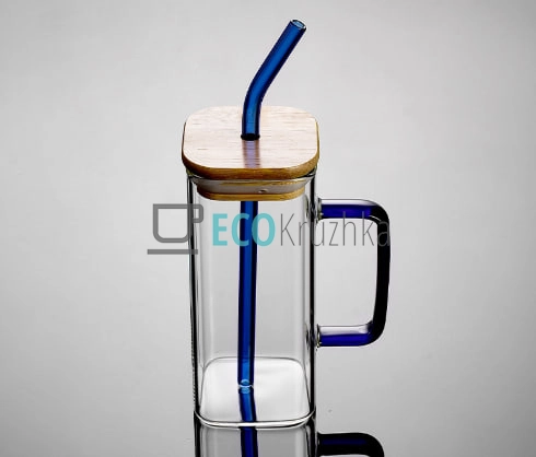 Еко стакан 400 мл з трубочкою та бамбуковою кришкою – ба ... Еко стакан 400 мл з трубочкою та бамбуковою кришкою – ба ...