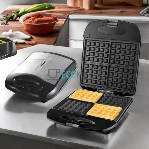 Мультипекар-вафельниця 4 в 1 Edenberg — 2000 Вт, змінні ... Мультипекар-вафельниця 4 в 1 Edenberg — 2000 Вт, змінні ...