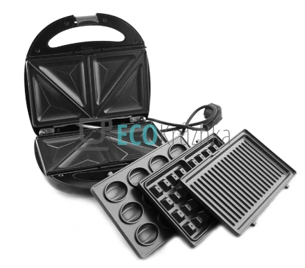 Мультигриль 4 в 1 — сендвічниця, вафельниця, горішниця, ... Мультигриль 4 в 1 — сендвічниця, вафельниця, горішниця, ...