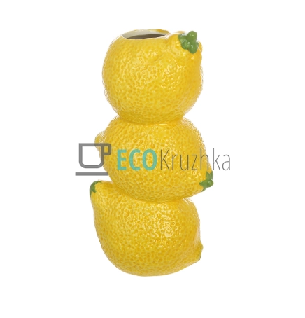 Декоративна порцелянова ваза Lemon для квітів 22 см (457 ... Декоративна порцелянова ваза Lemon для квітів 22 см (457 ...