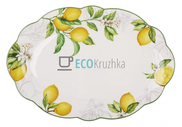 Порцелянове сервірувальне блюдо 30×20.5 см Сицилійський  ...