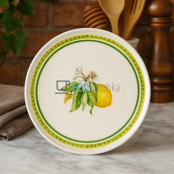 Порцелянова десертна тарілка 20 см Сицилійський лимон —  ...