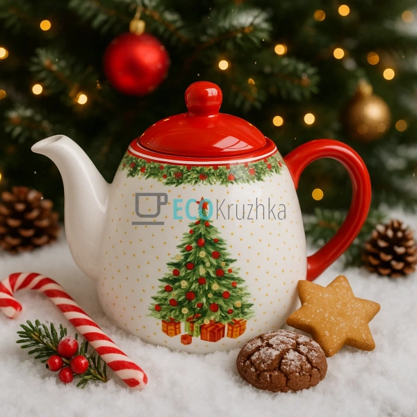 Новорічний порцеляновий чайн ... Новорічний порцеляновий чайн ...