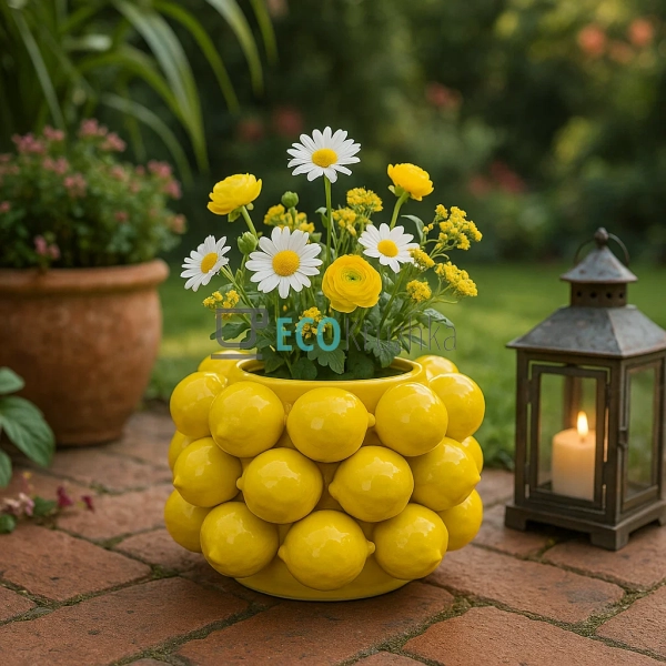 Ваза порцелянова Lemon (Лимон) Жовтий D26 х 19 см (457-3 ... Ваза порцелянова Lemon (Лимон) Жовтий D26 х 19 см (457-3 ...