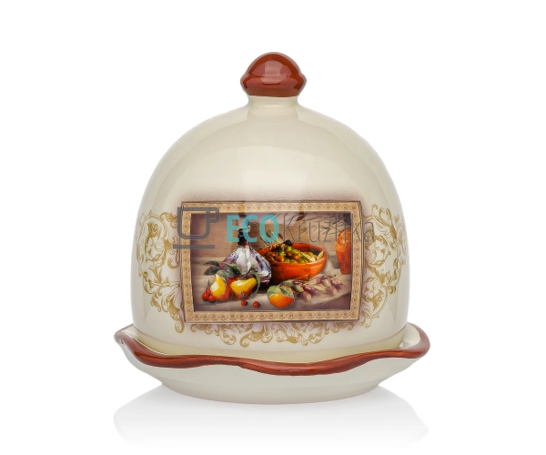 Керамічна лимонниця з кришкою 12 см для подачі лимона, д ... Керамічна лимонниця з кришкою 12 см для подачі лимона, д ...