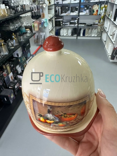 Керамічна лимонниця з кришкою 12 см для подачі лимона, д ... Керамічна лимонниця з кришкою 12 см для подачі лимона, д ...