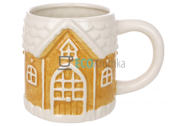 Новорічна керамічна кружка "Пряниковий будиночок" 400 мл ... Новорічна керамічна кружка "Пряниковий будиночок" 400 мл ...
