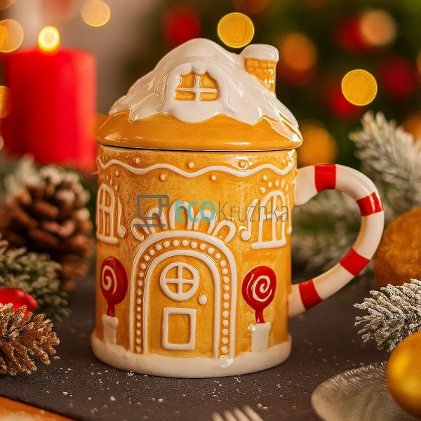 Новорічна керамічна кружка з ... Новорічна керамічна кружка з ...