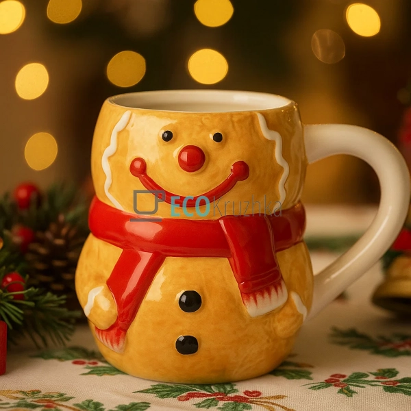 Керамічна новорічна кружка з ... Керамічна новорічна кружка з ...