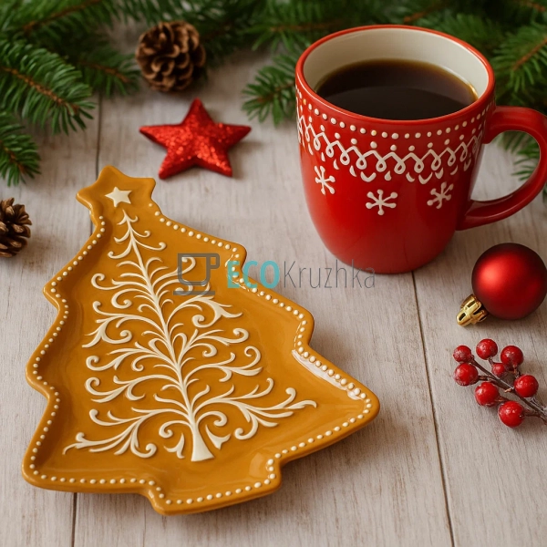 Керамічне блюдо у формі ялин ... Керамічне блюдо у формі ялин ...