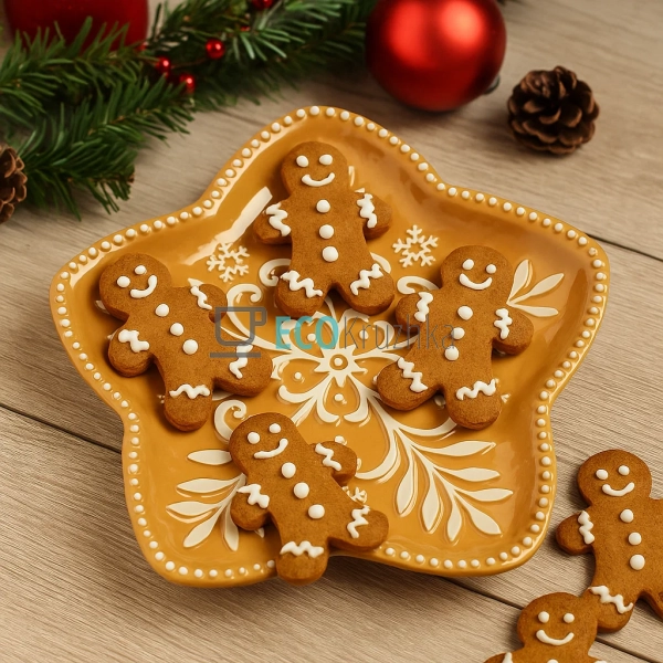 Керамічне блюдо Сніжинка для ... Керамічне блюдо Сніжинка для ...