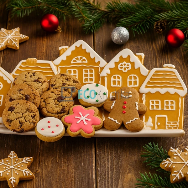 Керамічне сервірувальне блюдо Пряникове місто 33×18 см – ... Керамічне сервірувальне блюдо Пряникове місто 33×18 см – ...